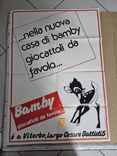 Manifesto negozio bamby - negozio,