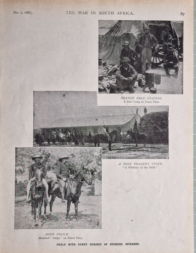 Stampa 1899 boer war - war, campeggio
