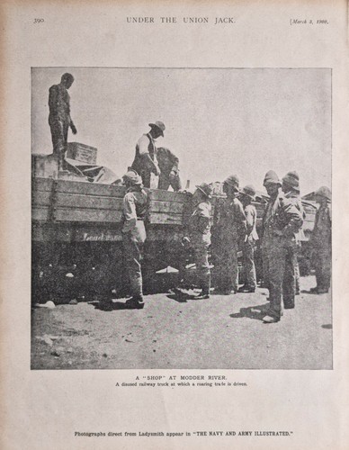 1900 stampa guerra - boer, carro